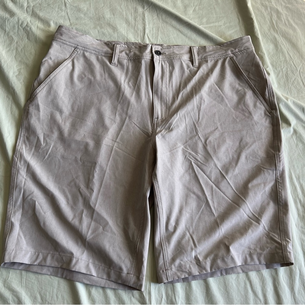 CoolKeep Size 38 Men Short Inseam 11” Poly Spandex Pocket Zip Button #904